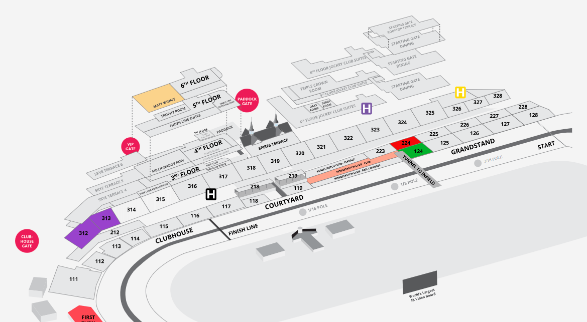 2023 NEW churchill downs seating chart Sports & Entertainment